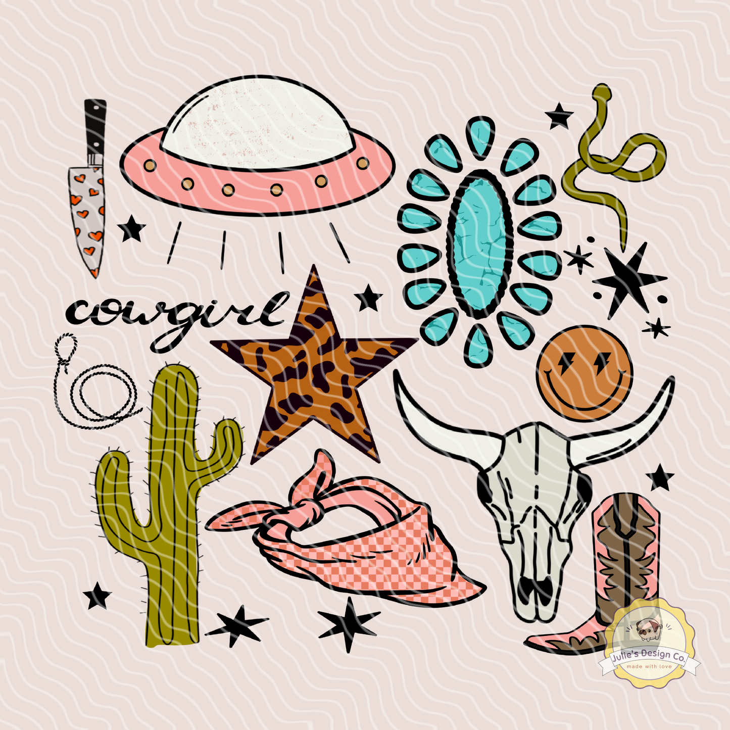 Cowboys & Aliens - Individual DTF Transfer