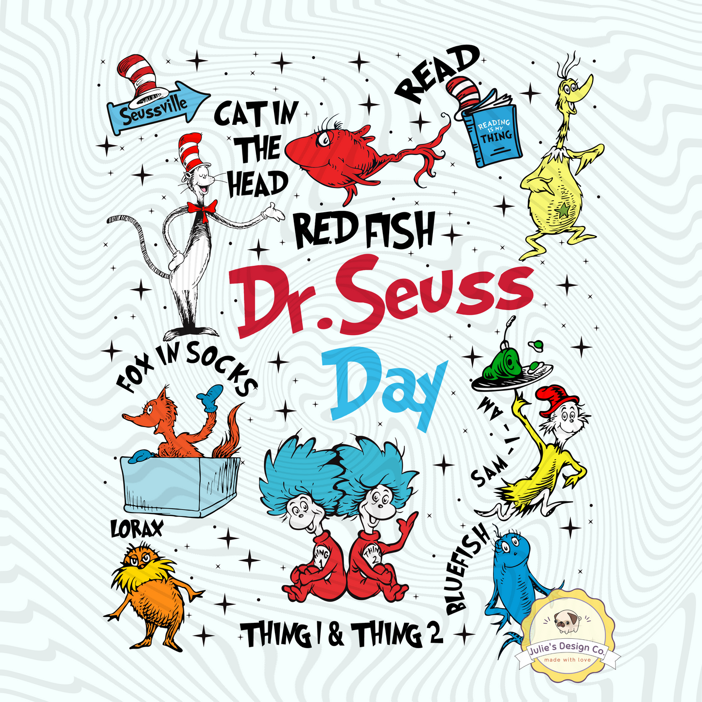 Dr Seuss Day 2 - Individual DTF Transfer