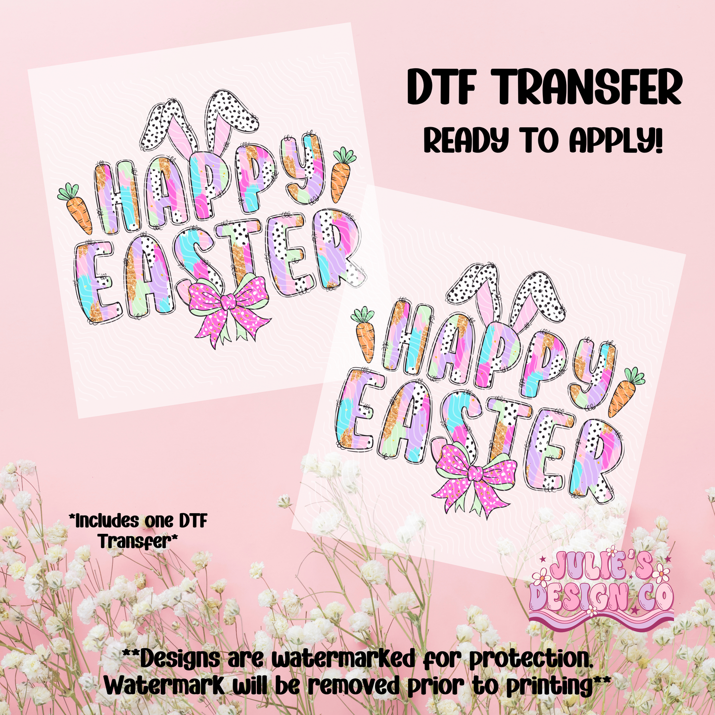 Happy Easter - Individual DTF Transfer