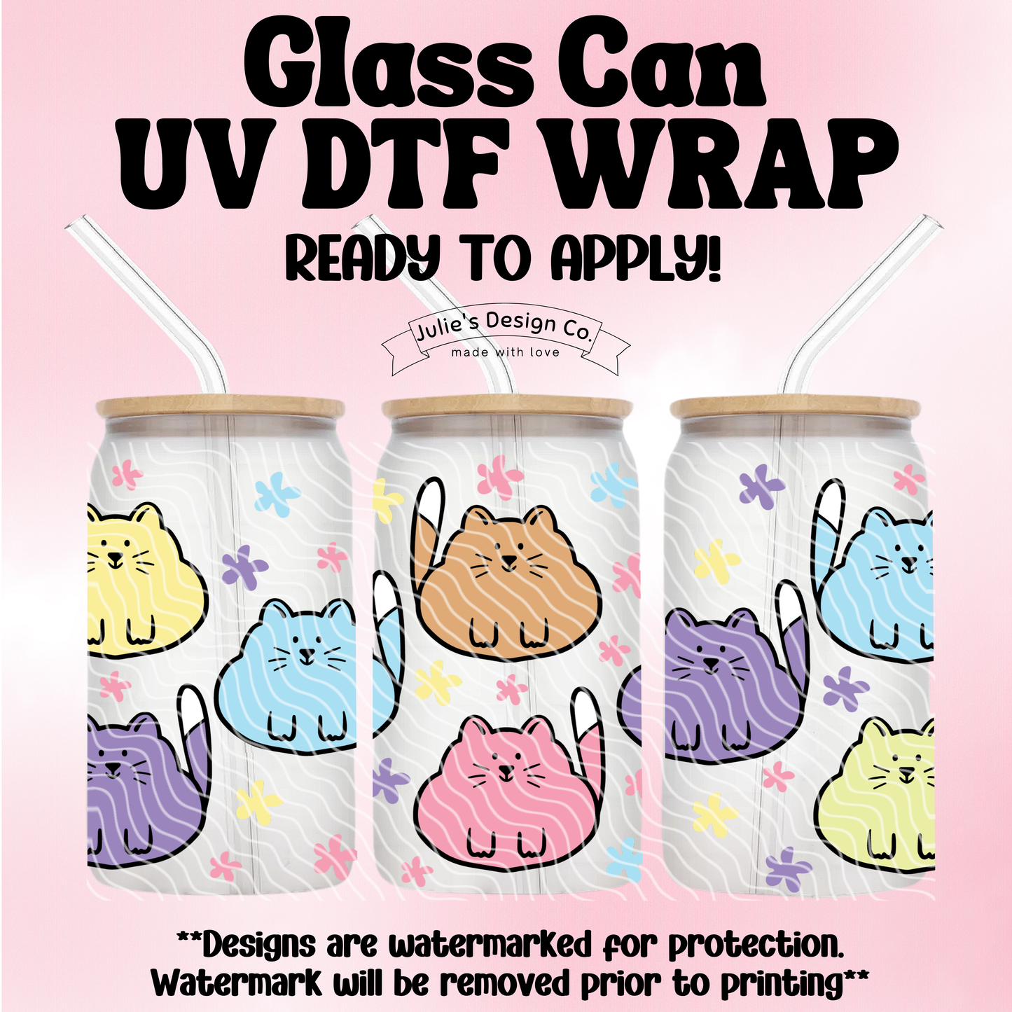Kawaii Cats - UV DTF Wrap