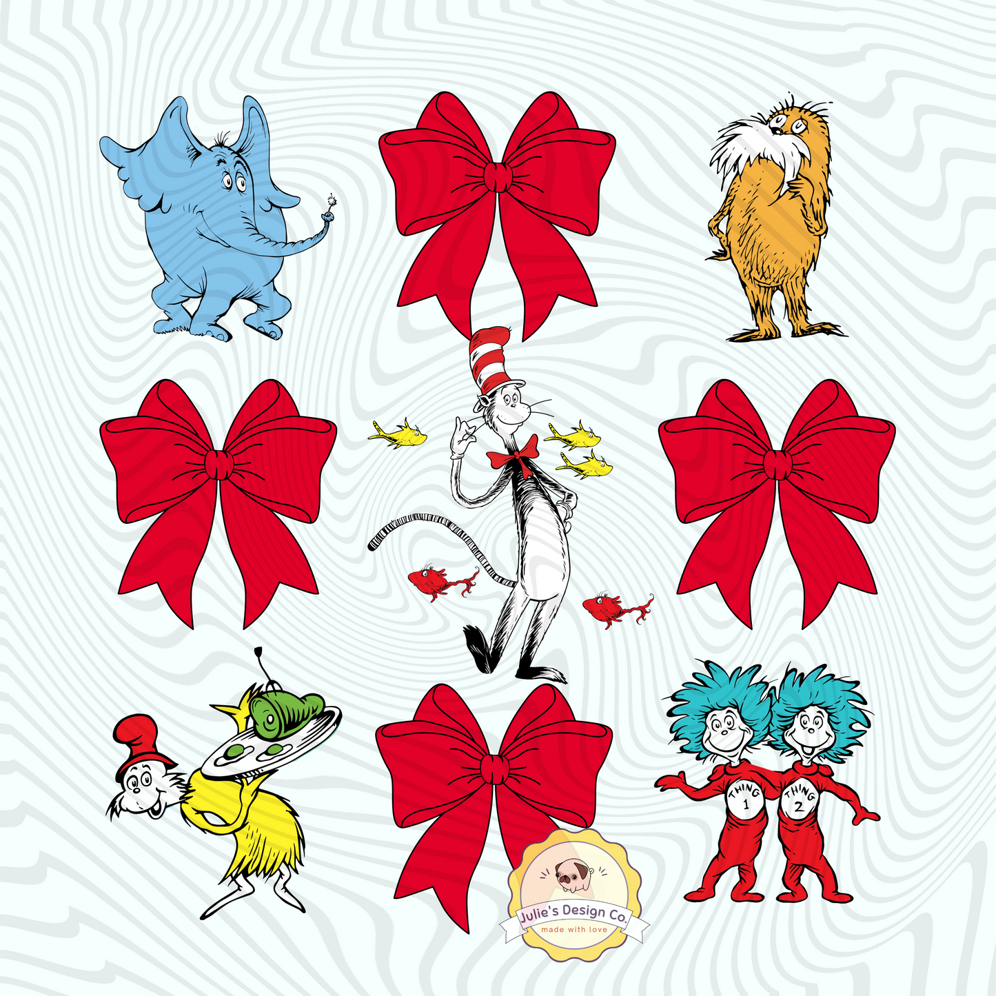 Dr Seuss Coquette - Individual DTF Transfer
