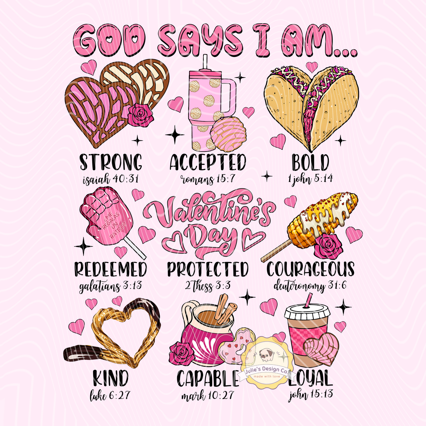 God says I am - Individual DTF Transfer