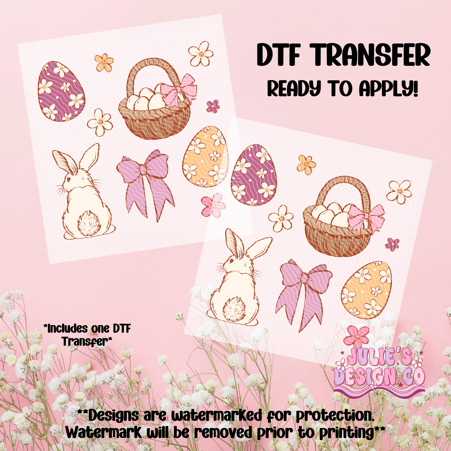 Easter Basket Girls - Individual DTF Transfer