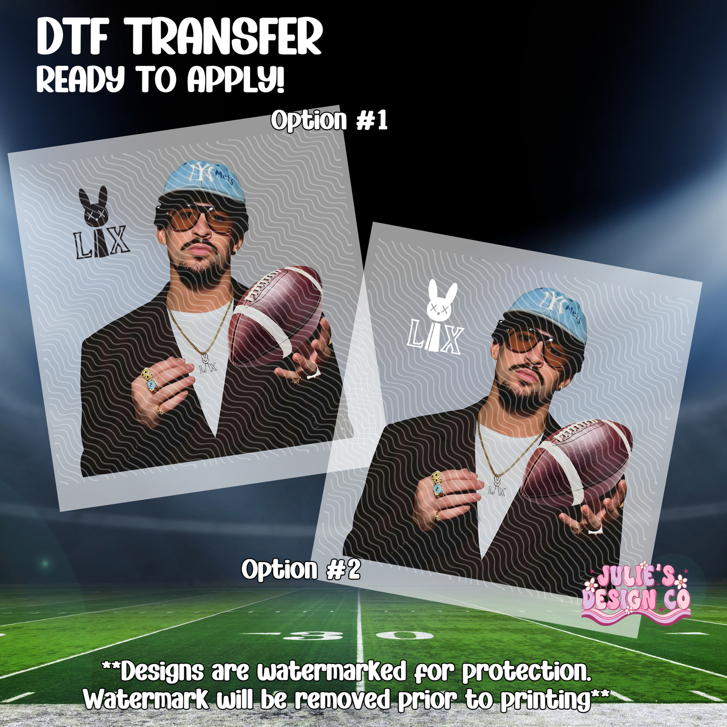 Half time 3 - Individual DTF Transfer