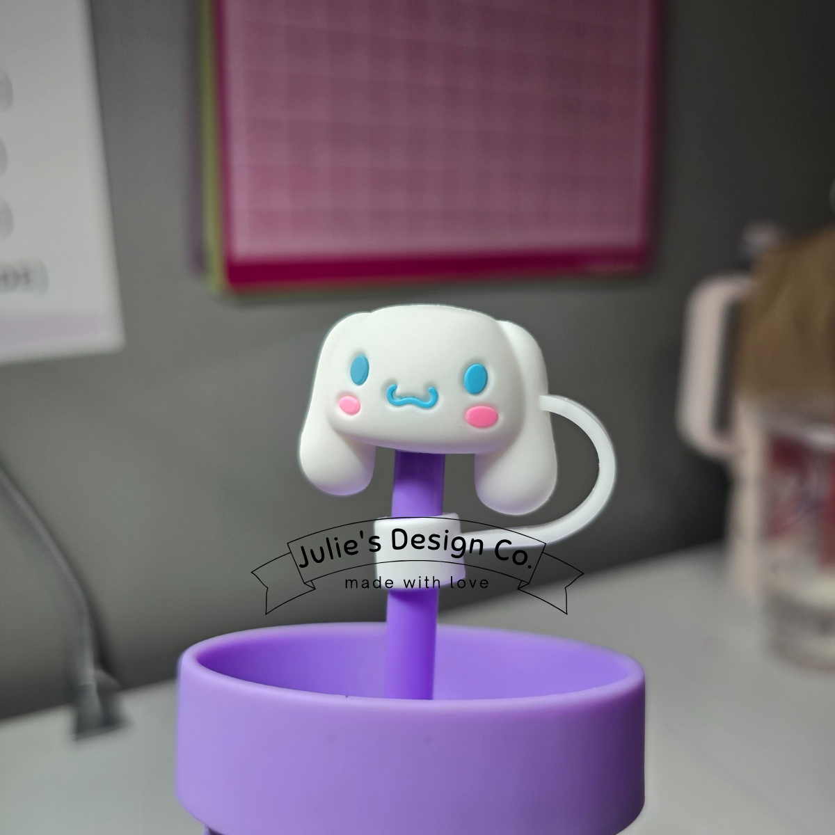 Cinnamon Roll Straw Topper