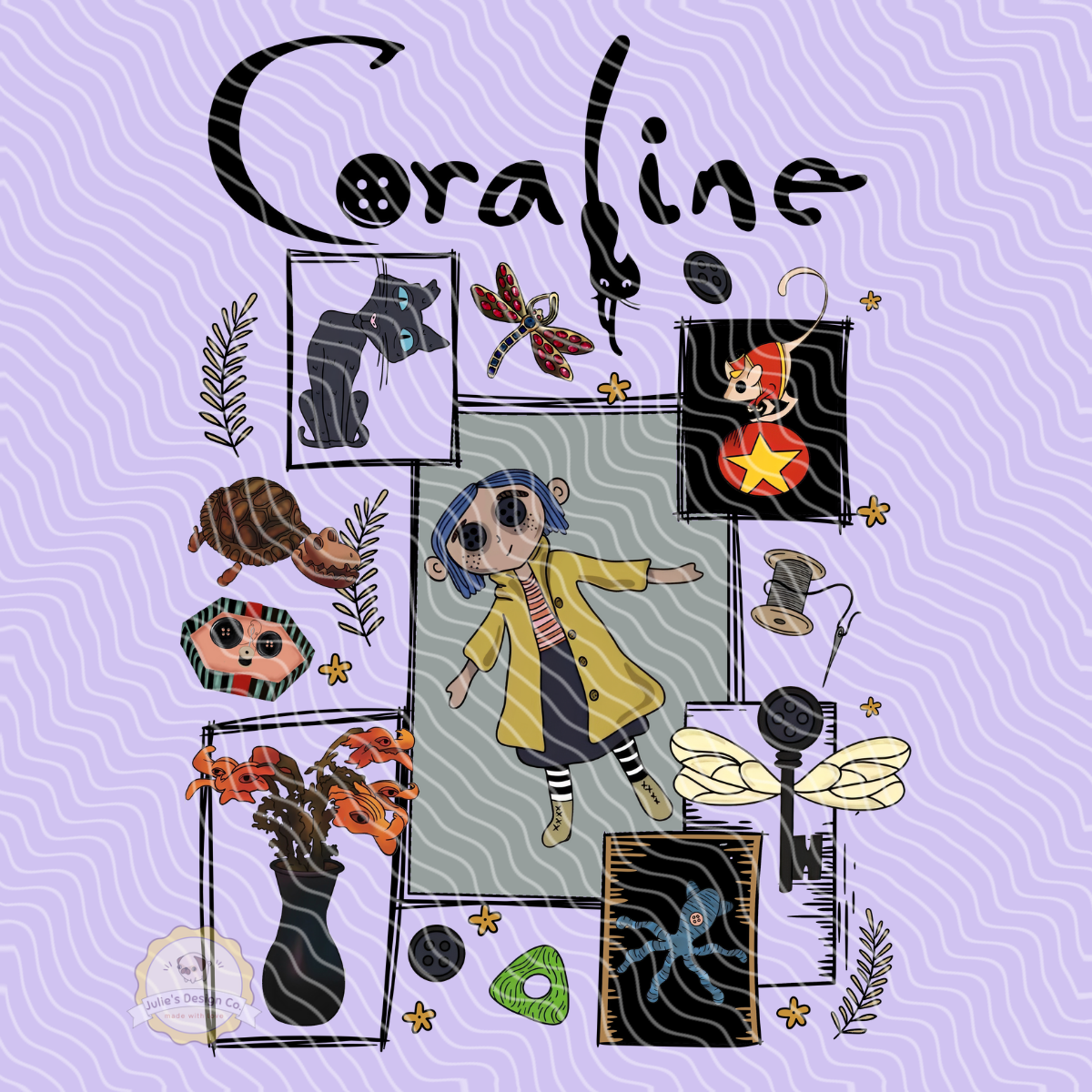 Coraline 5 - Individual DTF Transfer