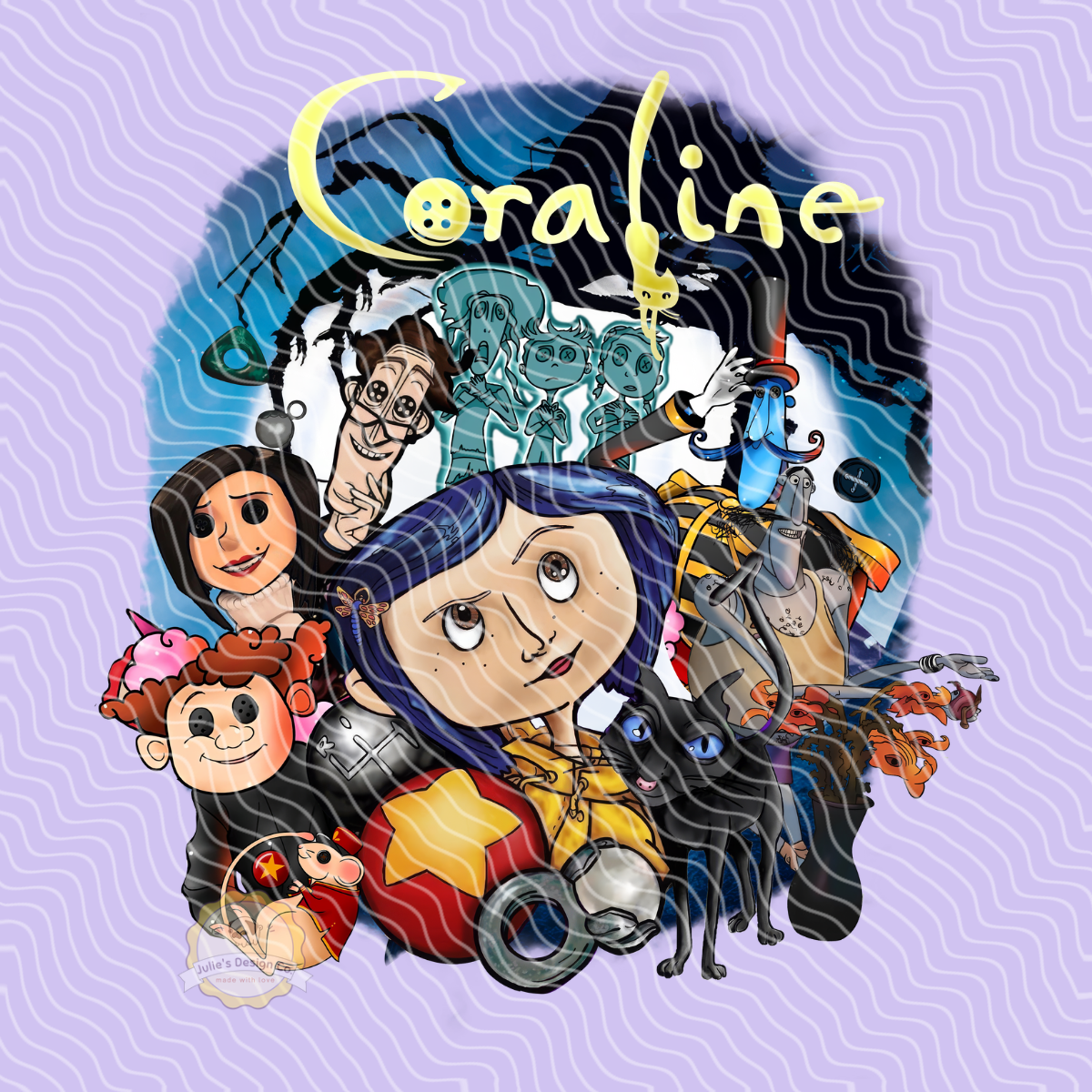 Coraline 2 - Individual DTF Transfer