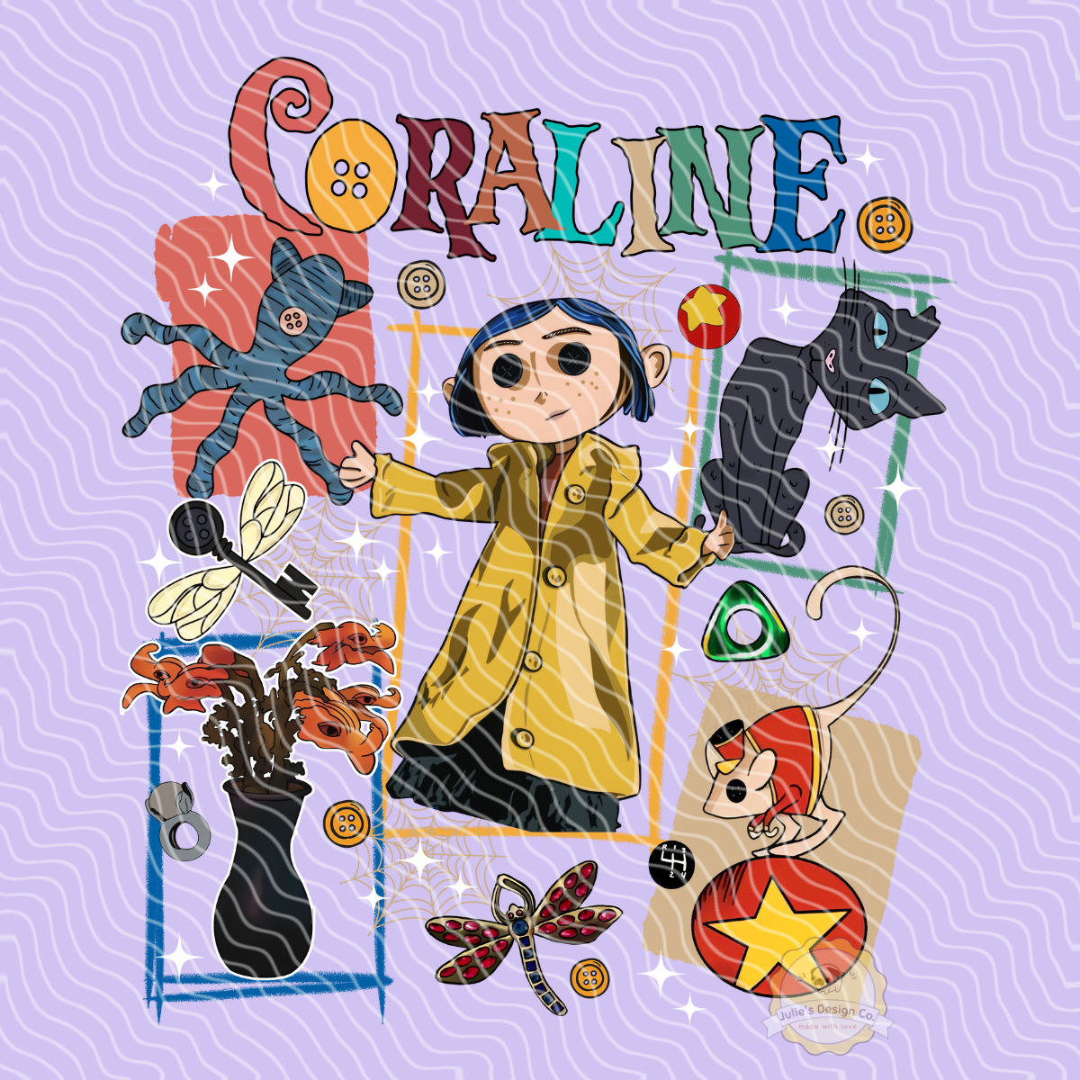 Coraline 9 - Individual DTF Transfer