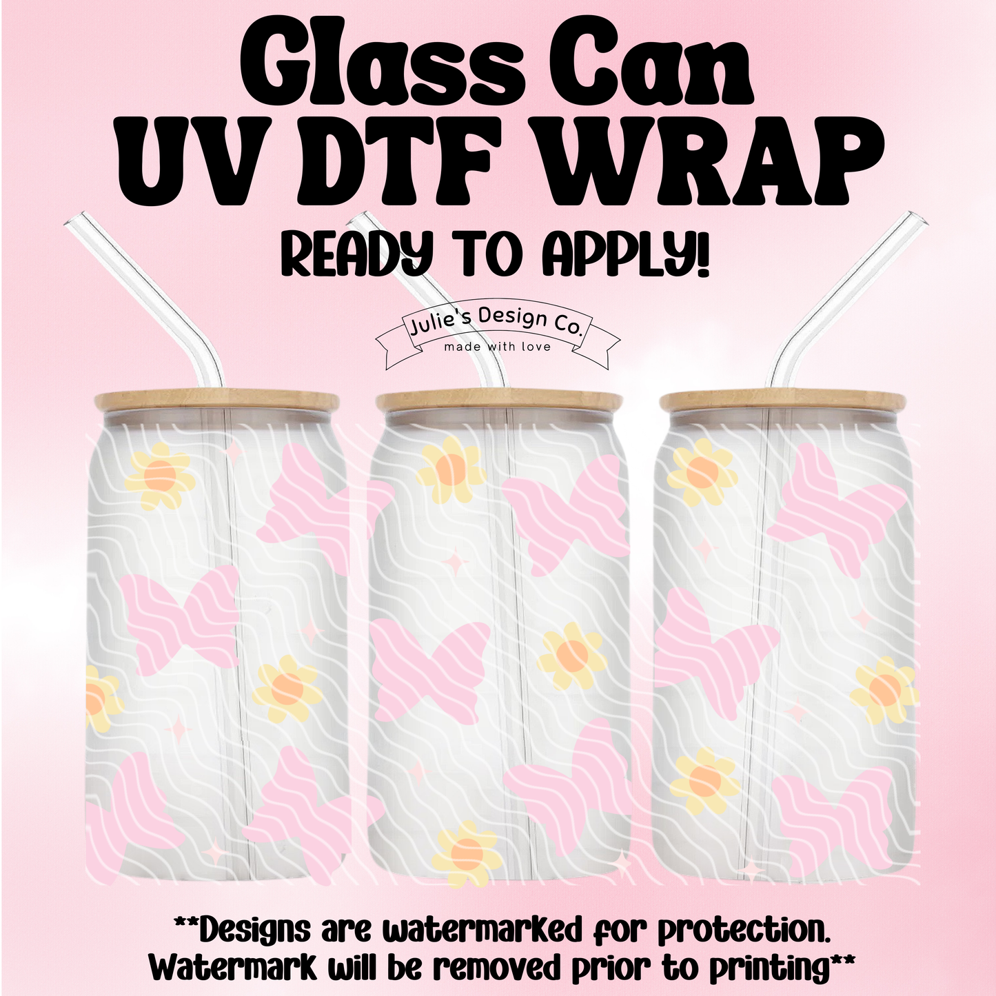 Kawaii Butterfly - UV DTF Wrap