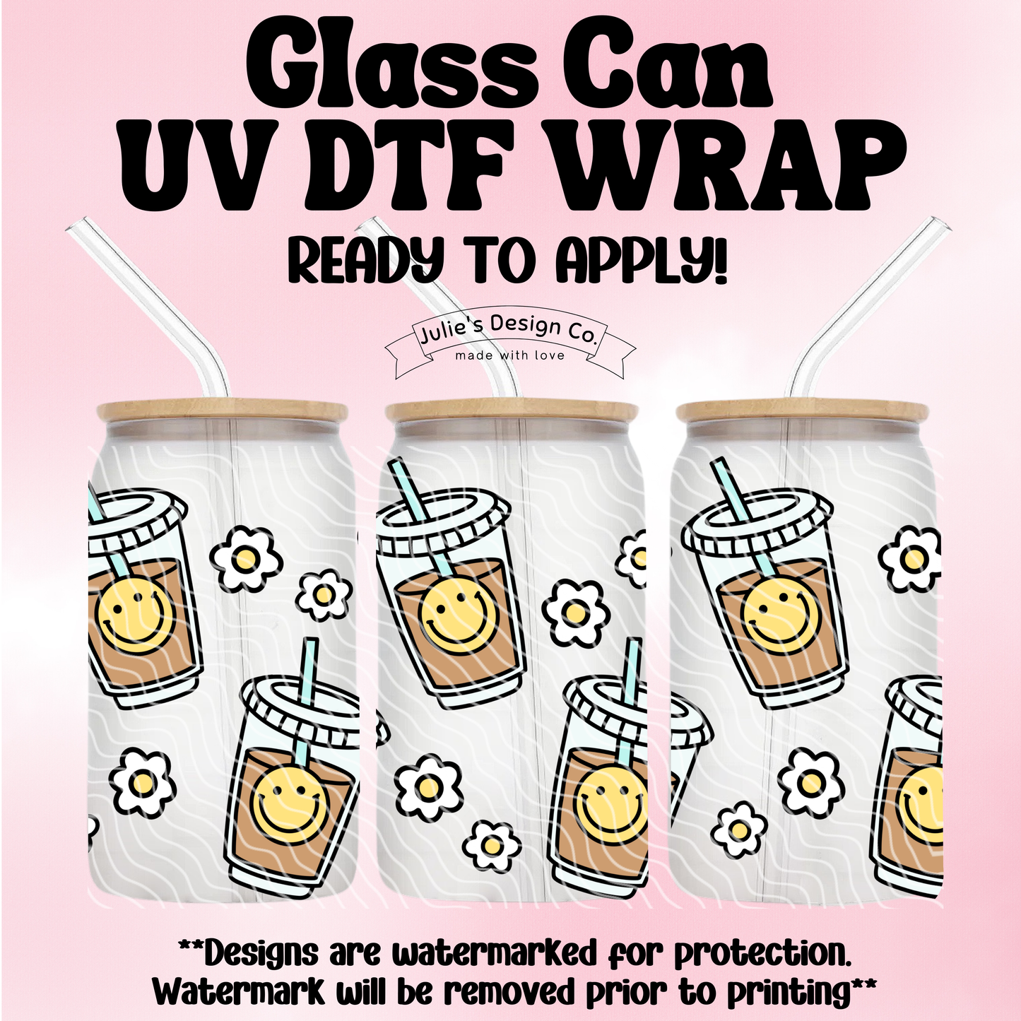 Iced Coffee - UV DTF Wrap