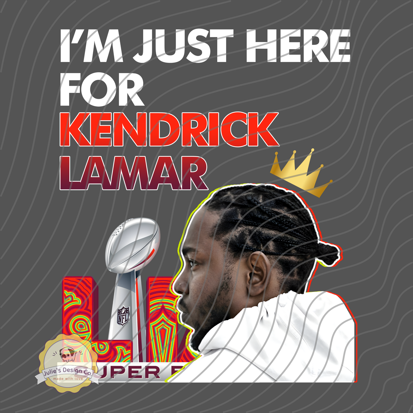 Kendrick Lamar Superbowl 3 - Individual DTF Transfer