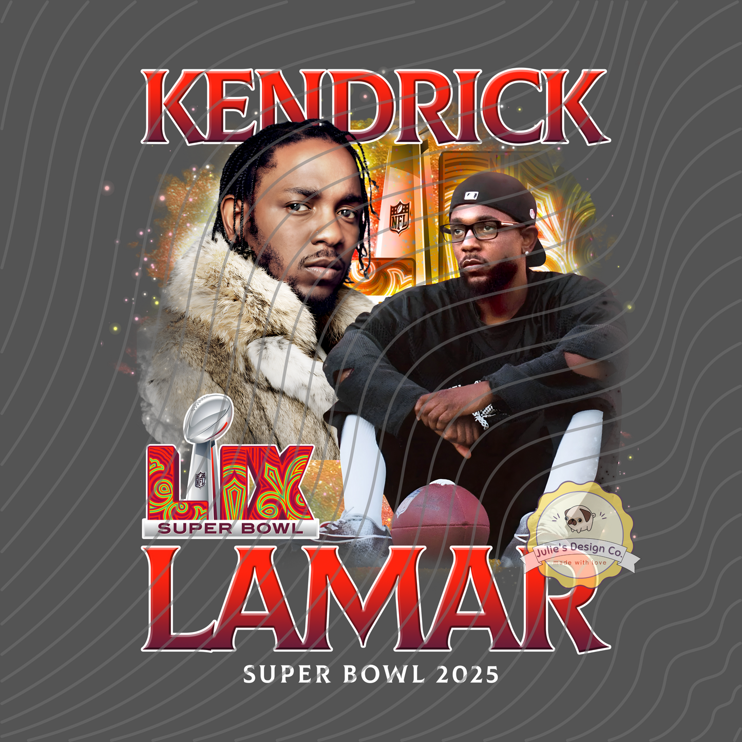Kendrick Lamar Superbowl 1 - Individual DTF Transfer
