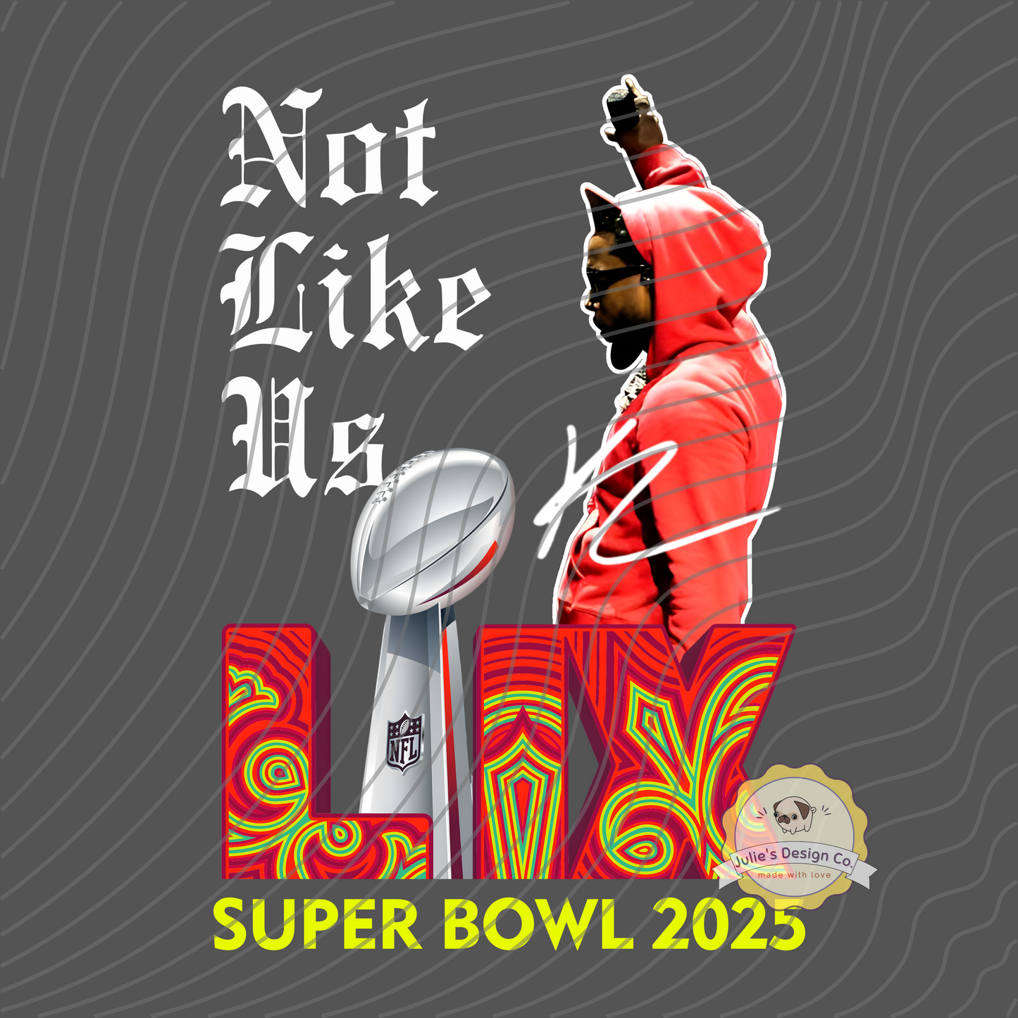 Kendrick Lamar Superbowl 5 - Individual DTF Transfer