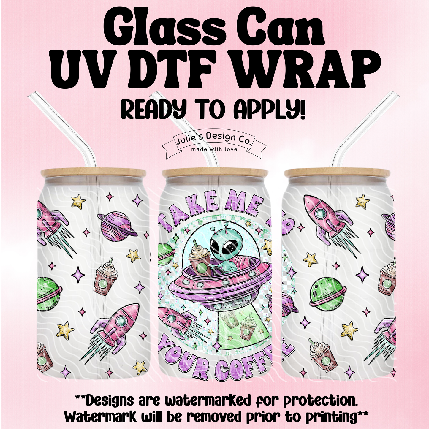 Coffee Alien - UV DTF Wrap