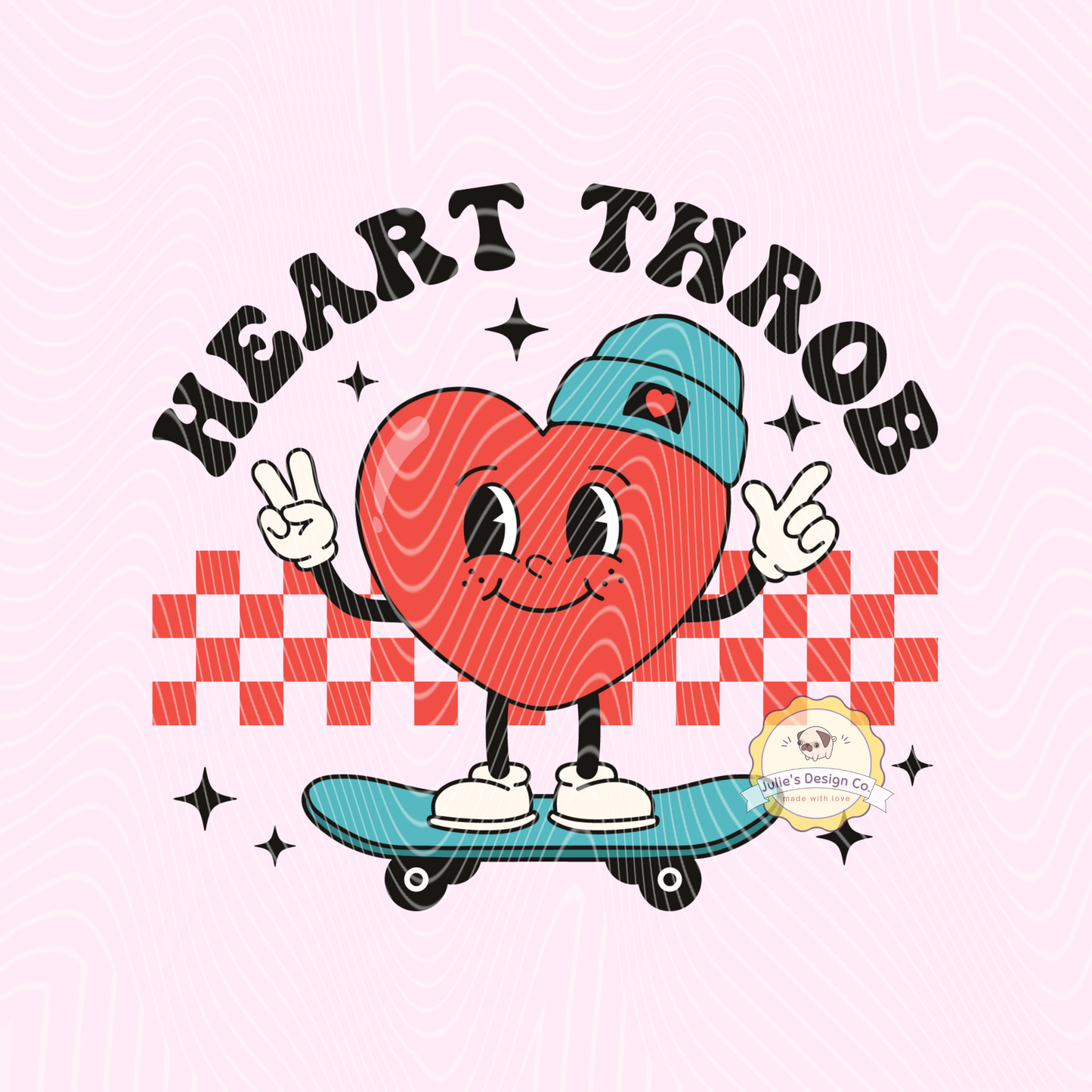 Heart Throb - Individual DTF Transfer