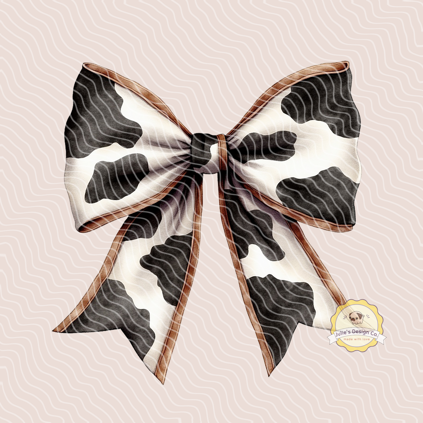 Cow Bow - Individual DTF Transfer