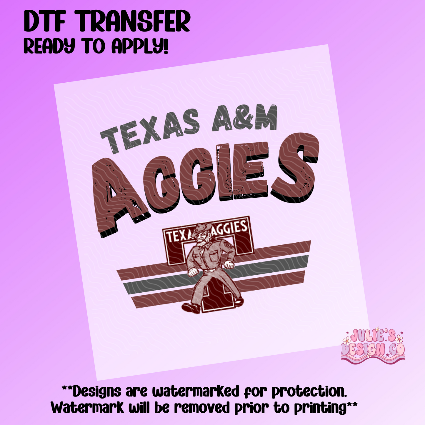 Aggies 2 - Individual DTF Transfer