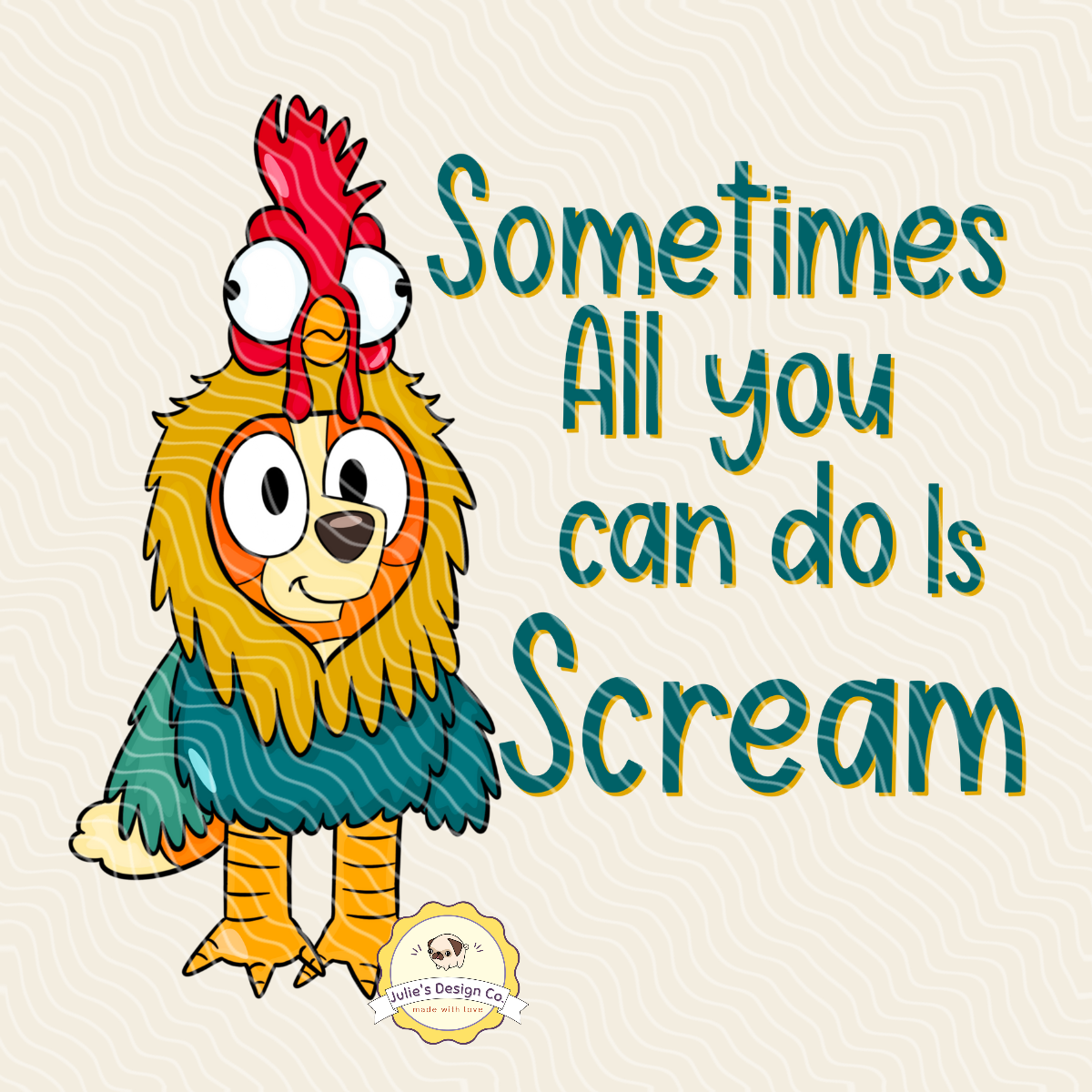 Moana Bluey 2 - Individual DTF Transfer