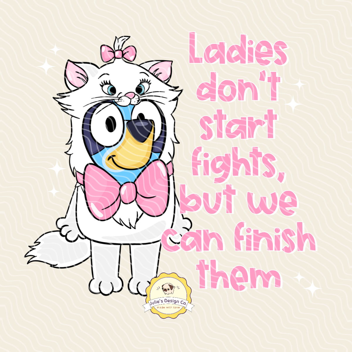 Marie Bluey - Individual DTF Transfer