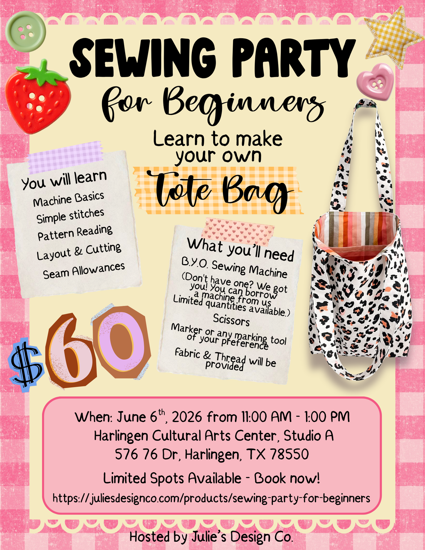 Sewing Party for Beginners!