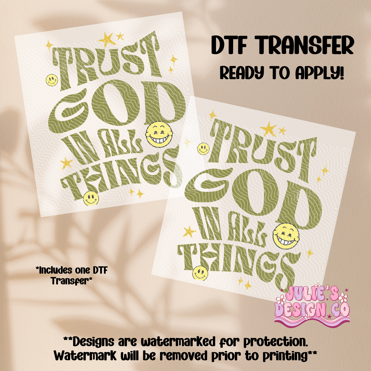 Trust God - Individual DTF Transfer