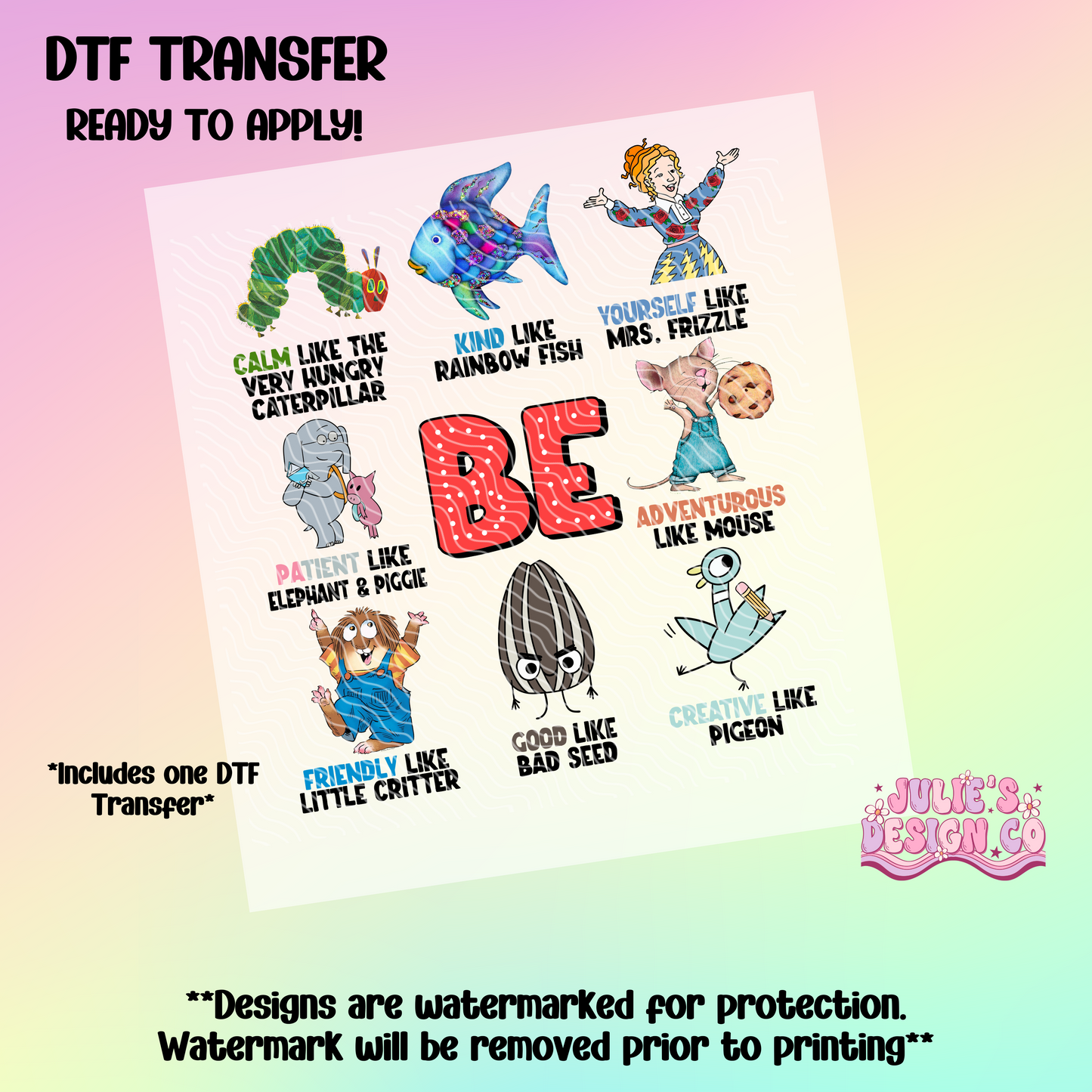 Children's Book - Individual DTF Transfer