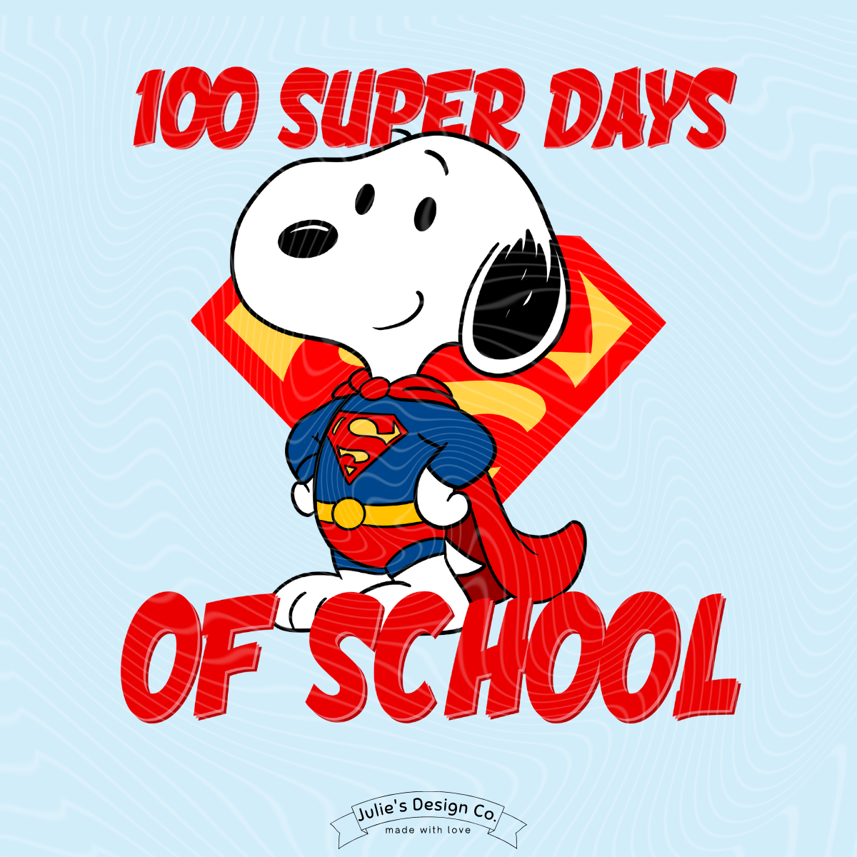 Snoopy 100 Days 1 - Individual DTF Transfer