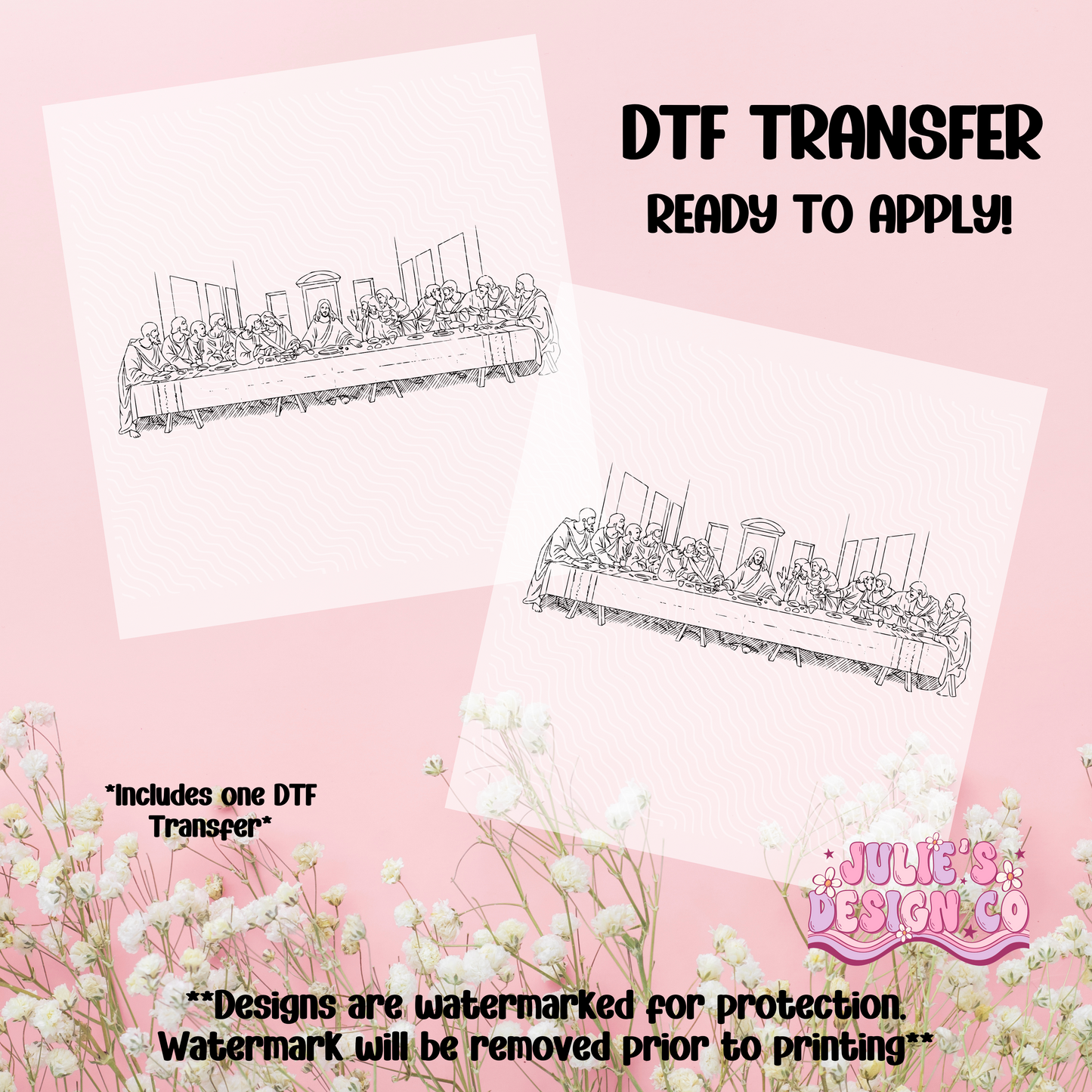 Last supper - Individual DTF Transfer