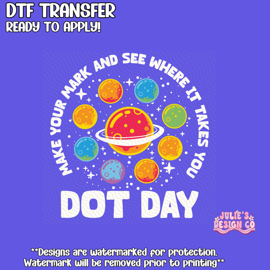 Dot Day 11 - Individual DTF Transfer