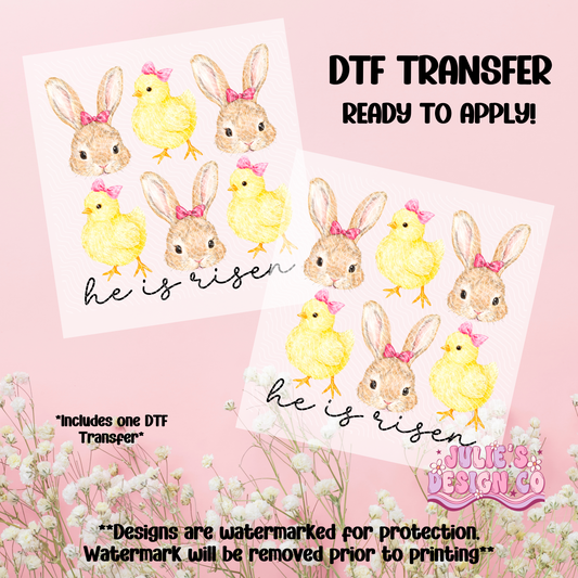 He is risen 2 - Individual DTF Transfer
