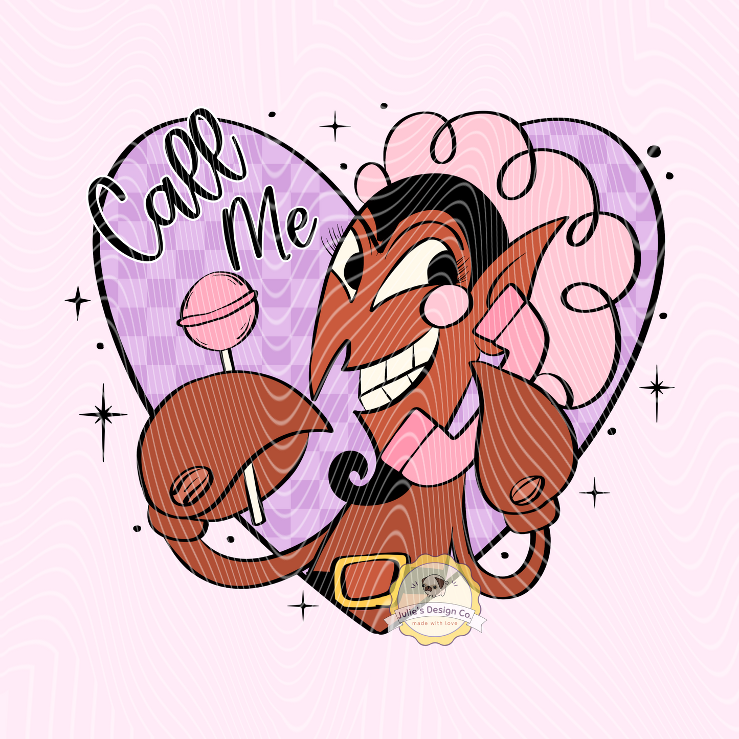 Call me - Individual DTF Transfer