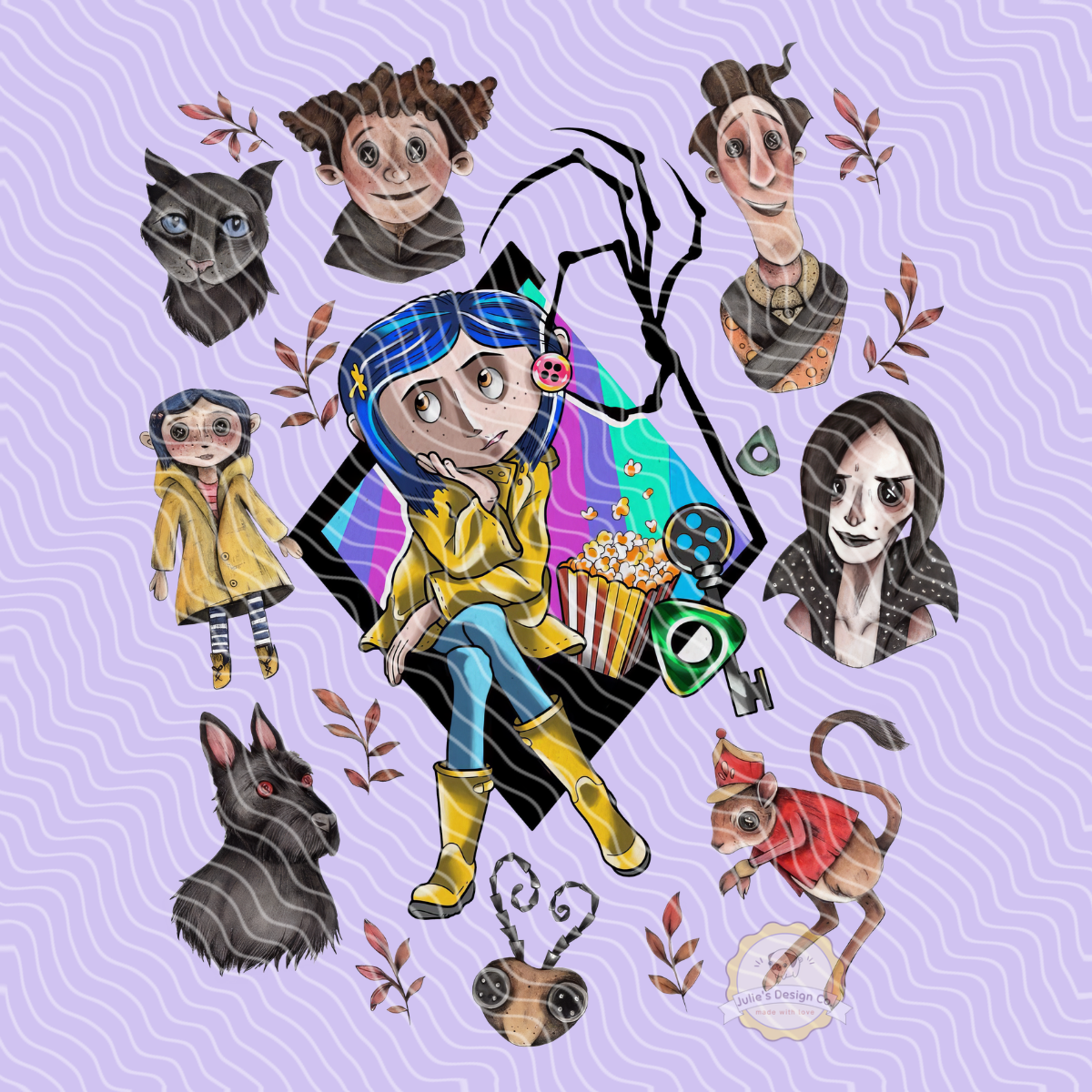 Coraline 6 - Individual DTF Transfer