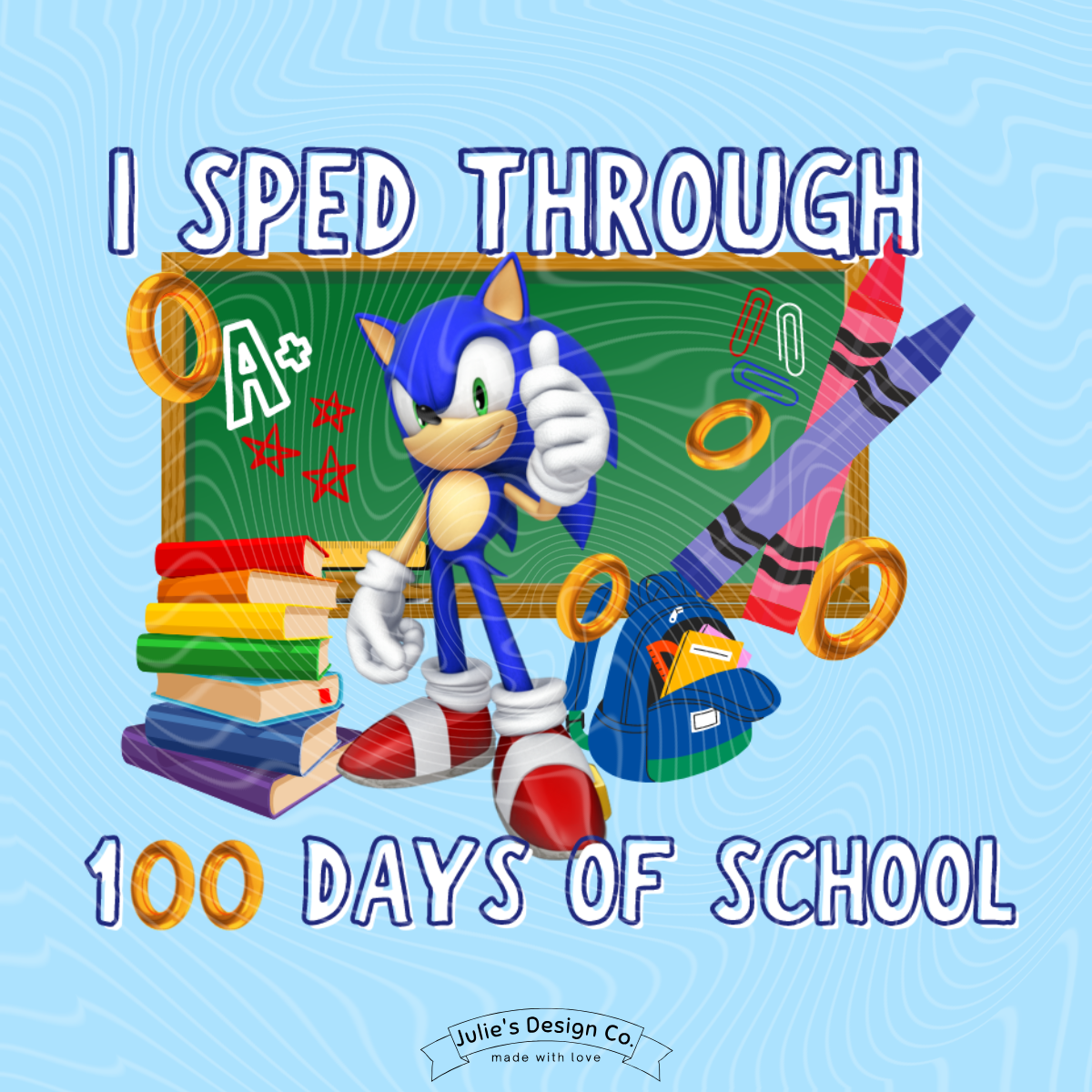 Sonic 100 Days - Individual DTF Transfer