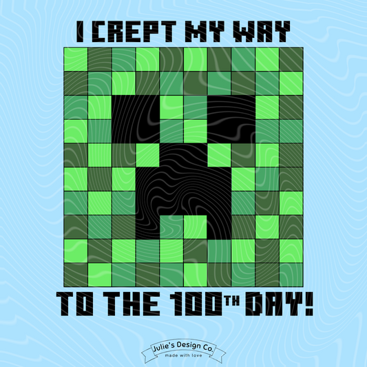 Minecraft 100 Days - Individual DTF Transfer