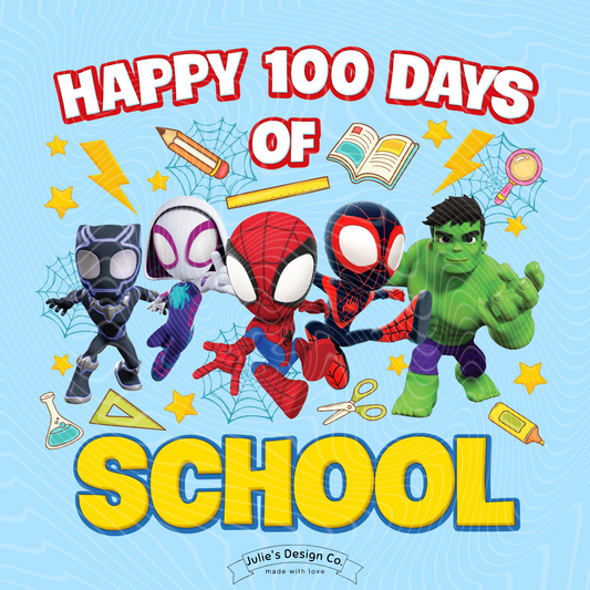 Spiderman 100 Days - Individual DTF Transfer