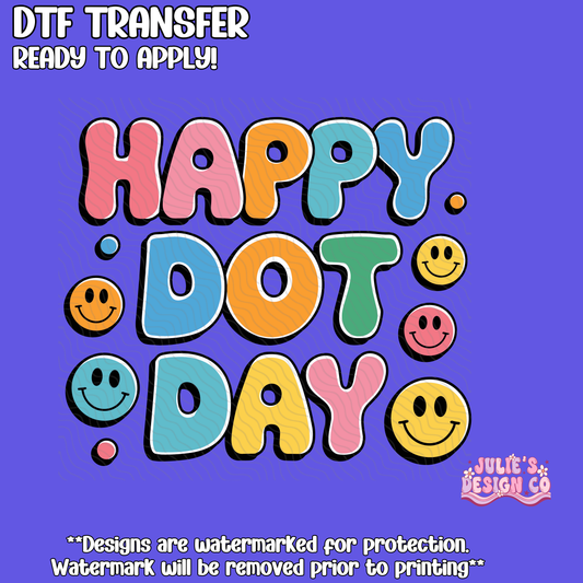 Dot Day 12 - Individual DTF Transfer