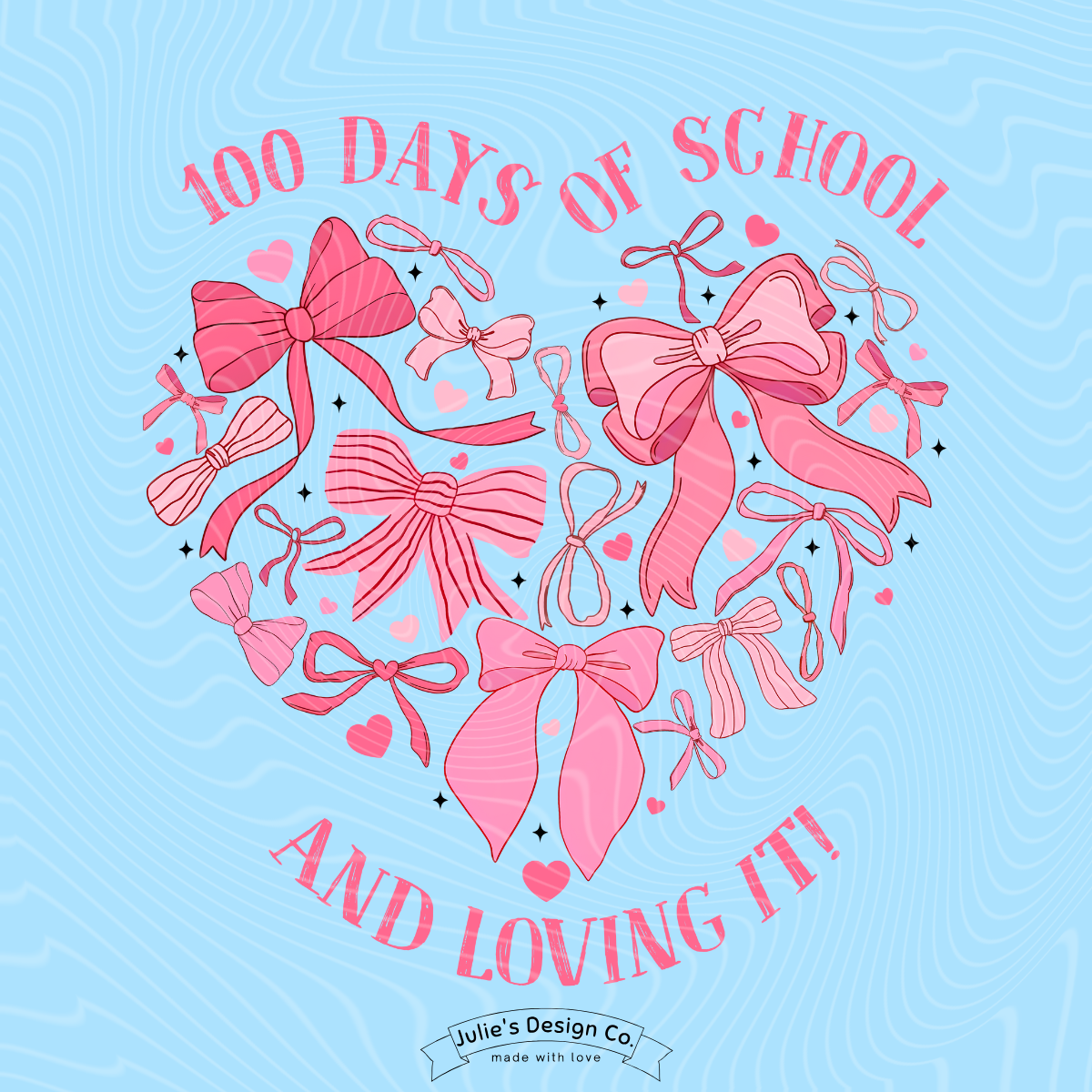 100 Days Bows - Individual DTF Transfer