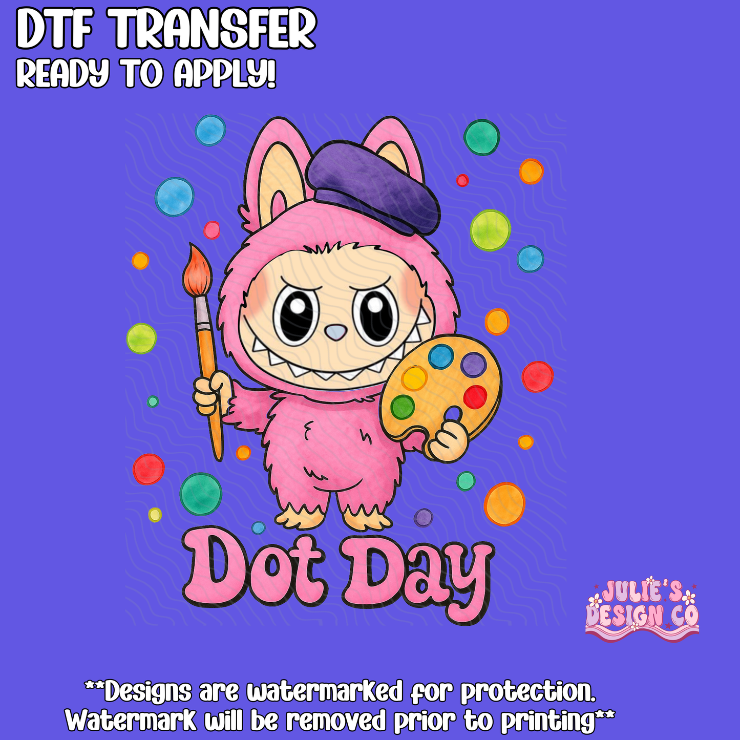 Dot Day Labubu - Individual DTF Transfer