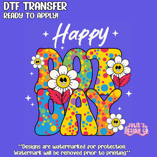 Dot Day 6 - Individual DTF Transfer