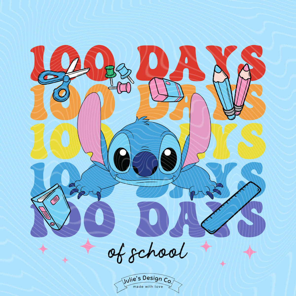 Stitch 100 Days 1 - Individual DTF Transfer