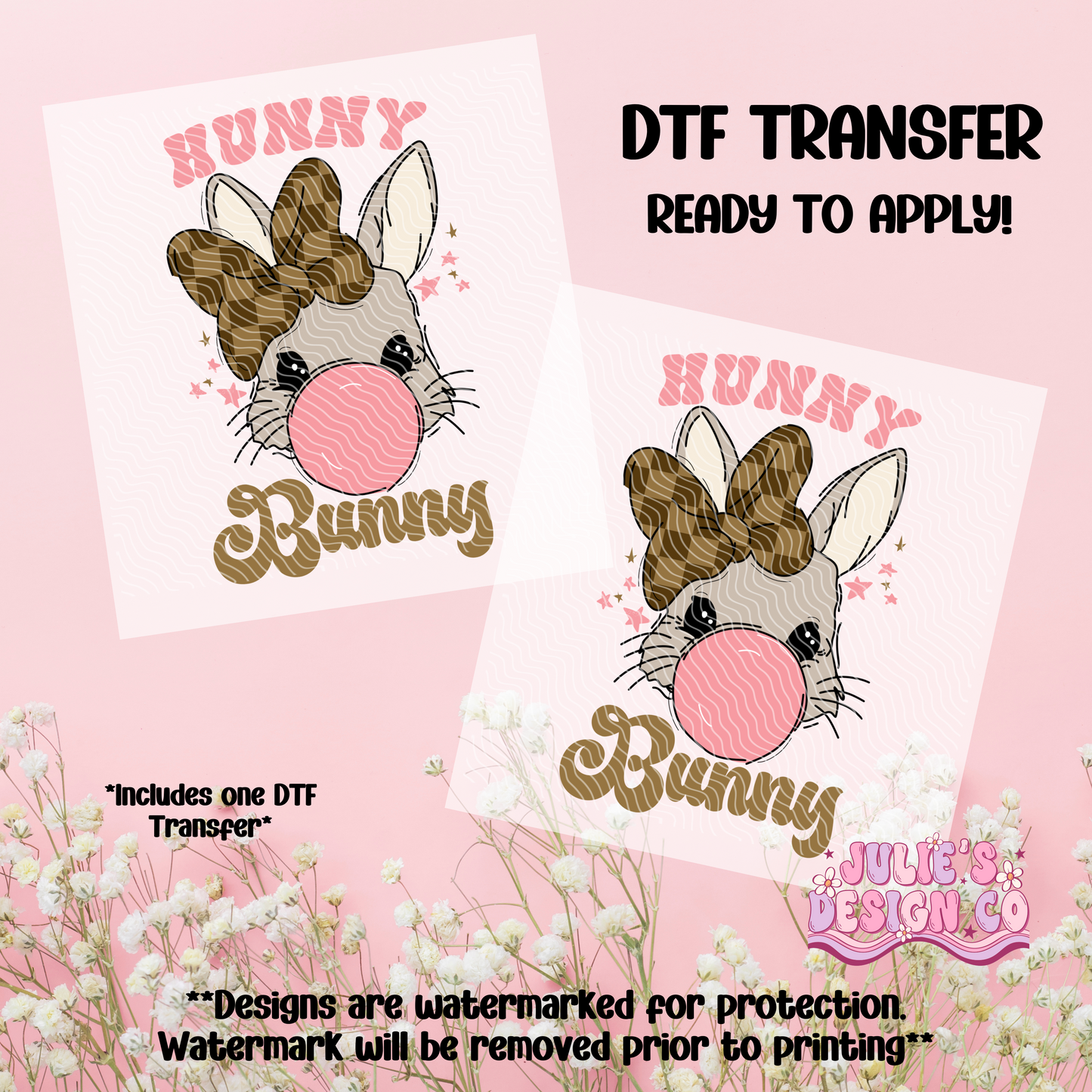 Hunny Bunny - Individual DTF Transfer