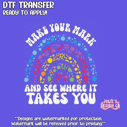 Dot Day 13 - Individual DTF Transfer
