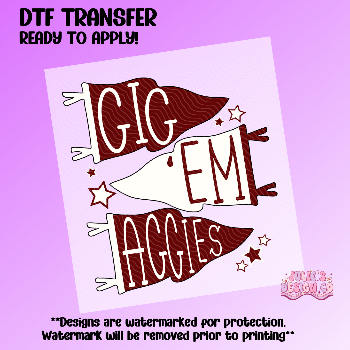 Aggies 1 - Individual DTF Transfer