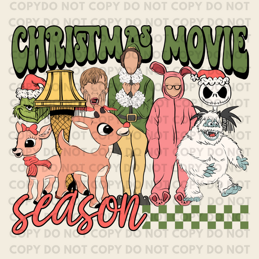 Christmas Movie - Individual DTF Transfer