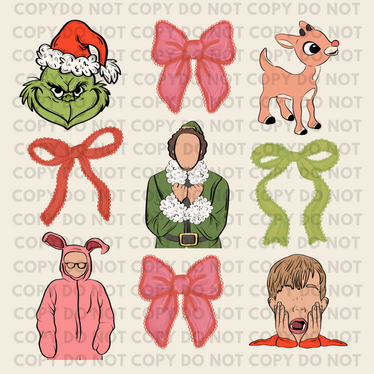 Christmas Movie Coquette - Individual DTF Transfer