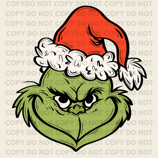 Grinch Vintage - Individual DTF Transfer