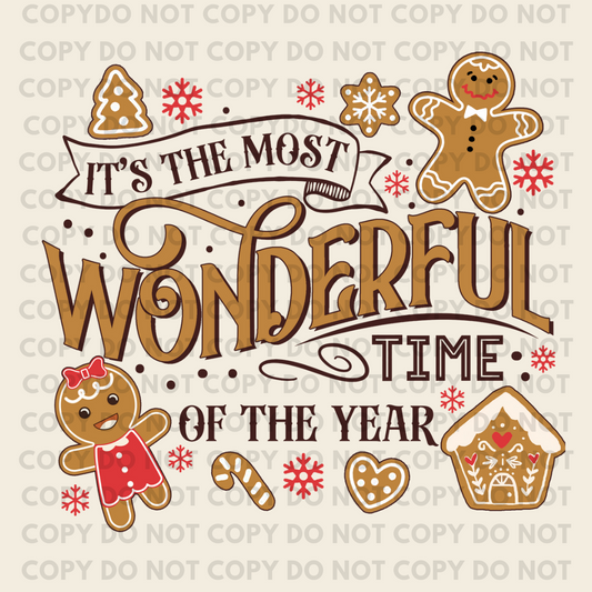 Gingerbread Wonderland - Individual DTF Transfer