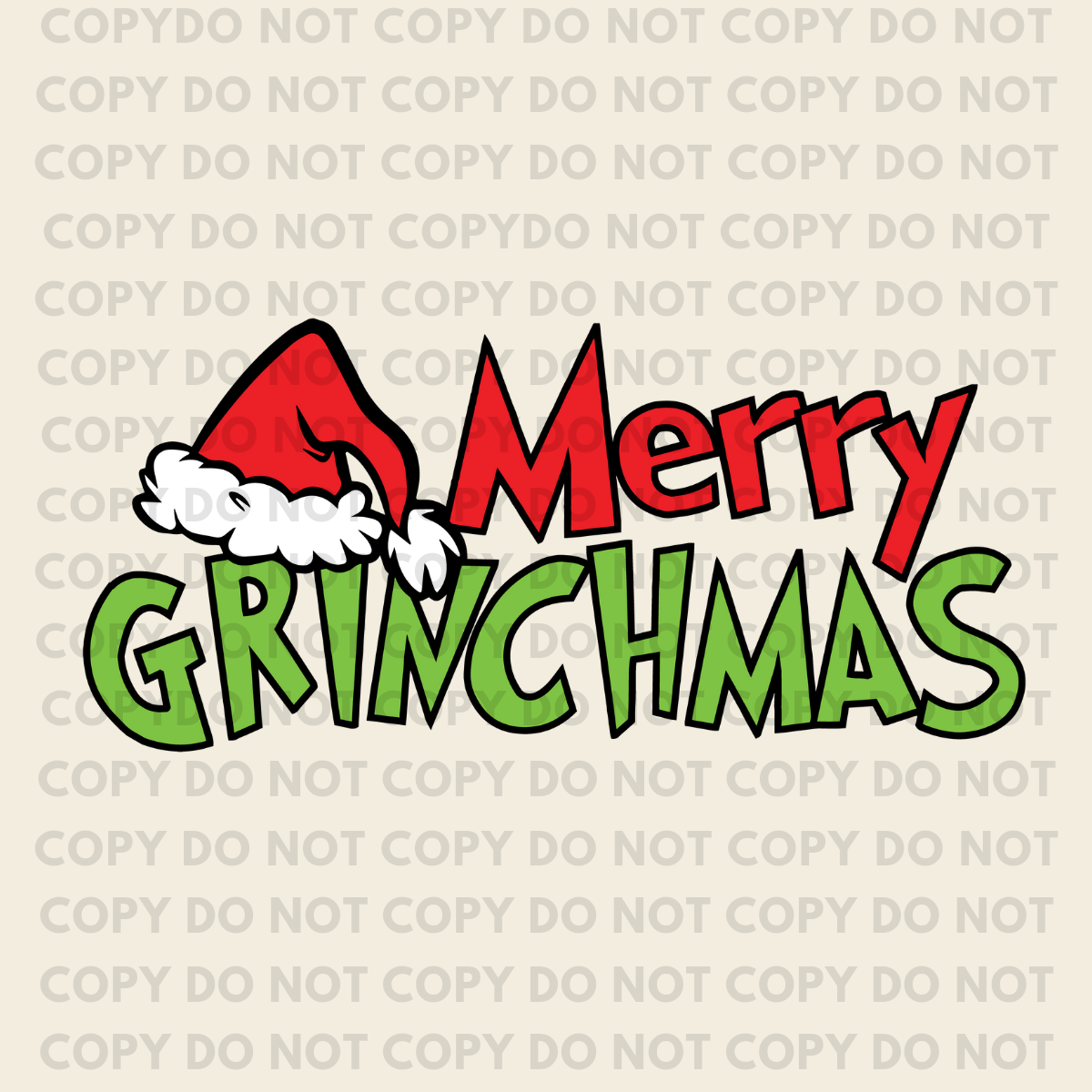 Merry Grinchmas - Individual DTF Transfer