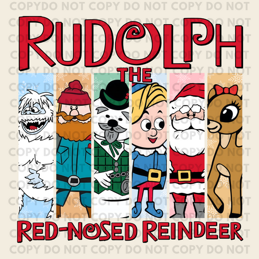 Rudolph the red nosed reindeer movie - Individual DTF Transfer