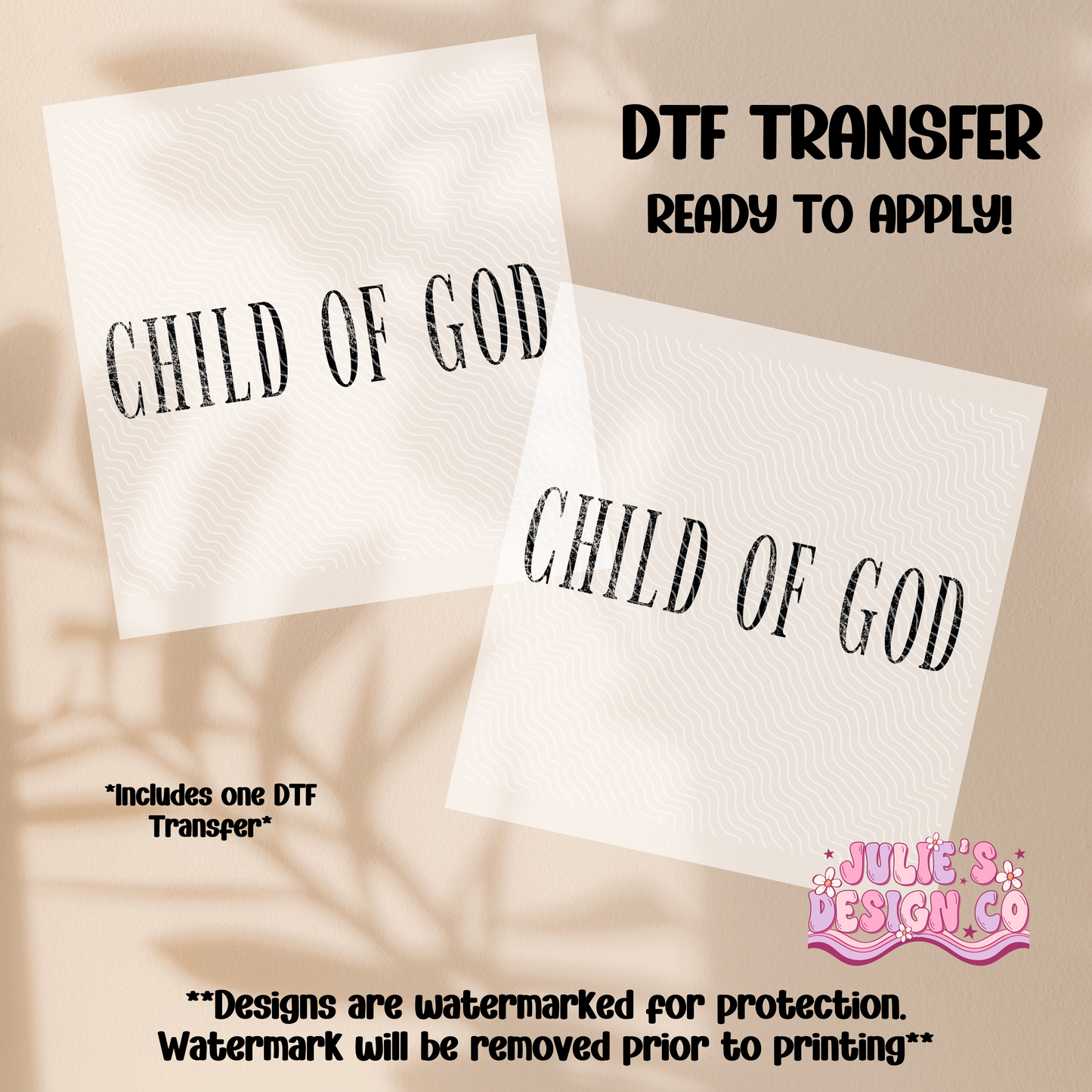 Child of God - Individual DTF Transfer